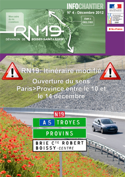 1ère page RN19 - infochantier n°4 1ère page RN19 - infochantier n°4