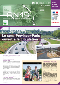 1ère page de RN19 - infochantier n°3 1ère page de RN19 - infochantier n°3