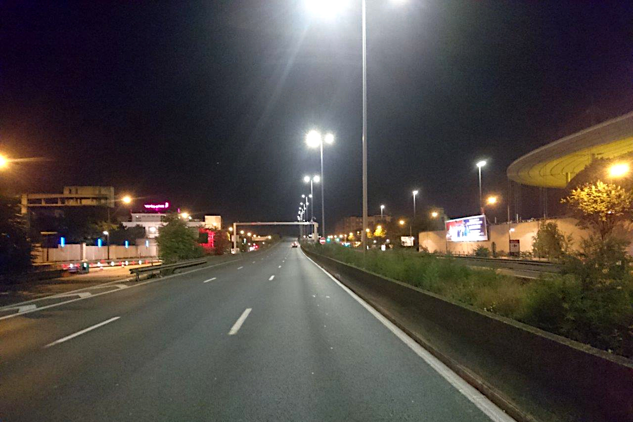 L’éclairage rénové de l’autoroute A1 avec des LED