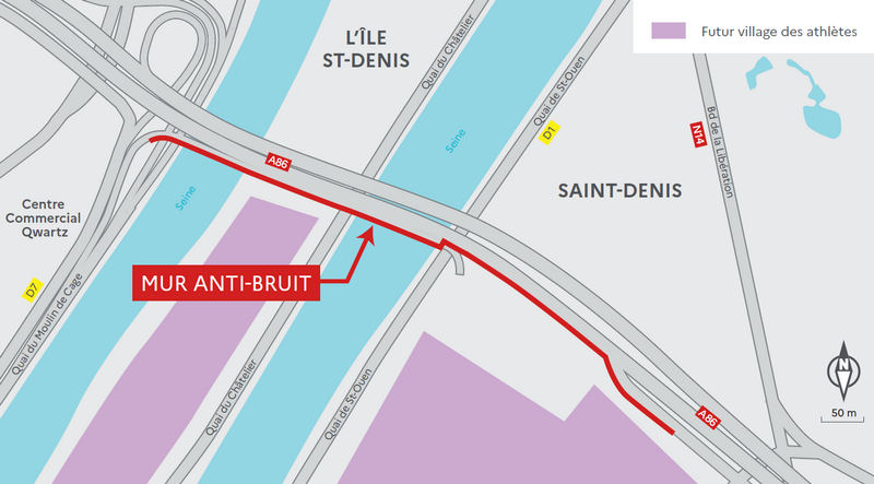 Localisation du projet sur l’A86 intérieure
